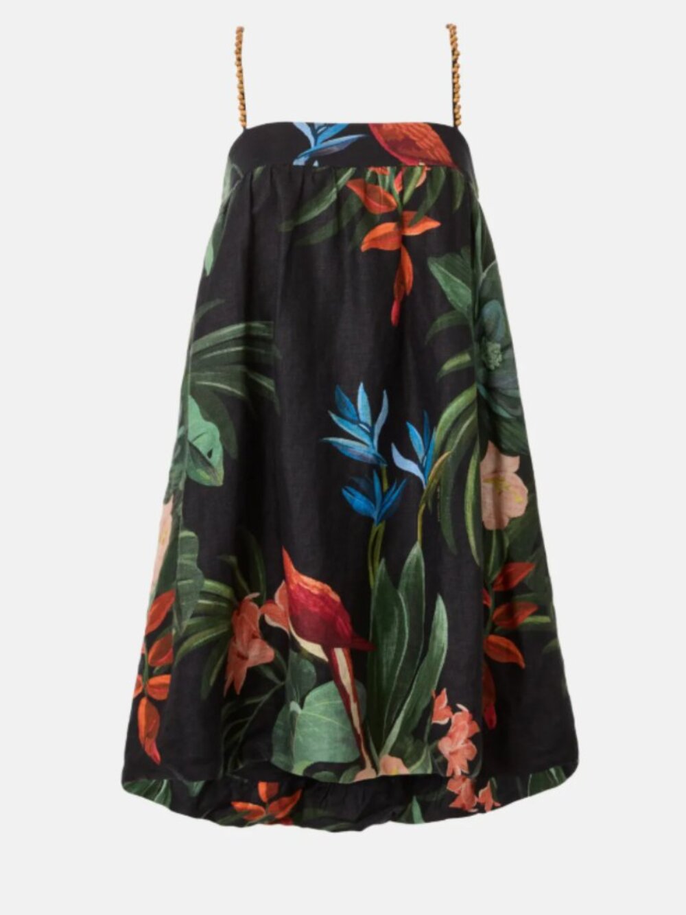 RTR-69 FARM Rio	Midnight Macaw Fiesta Mini Dress